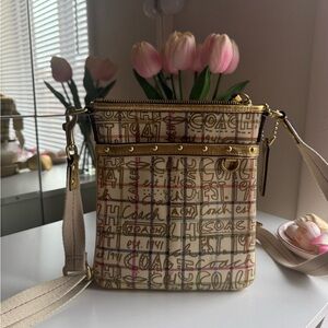 Coach Signature Multicolor Crossbody Bag